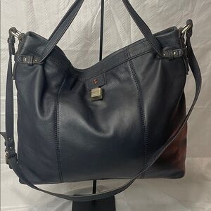 Tommy Hilfiger Navy Leather Women's Bag